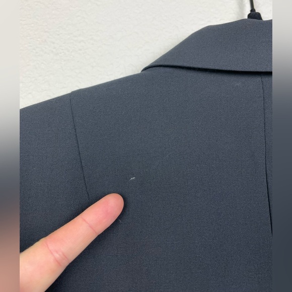 Banana Republic Women's 2 TALL Black Italian Washable Wool Blazer Coat 267508 - Picture 15 of 16